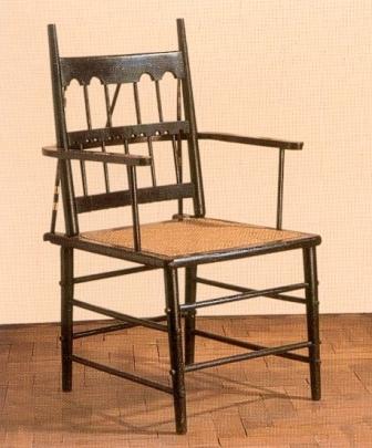 Phillip Webb Wm Morris & Co Gothic Revival Arts & Crafts chair from 1861 furniture